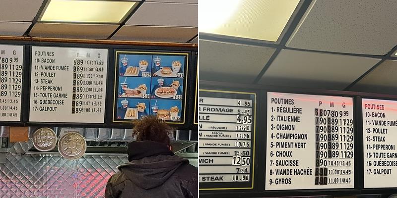 Poutine Lafleur Menu