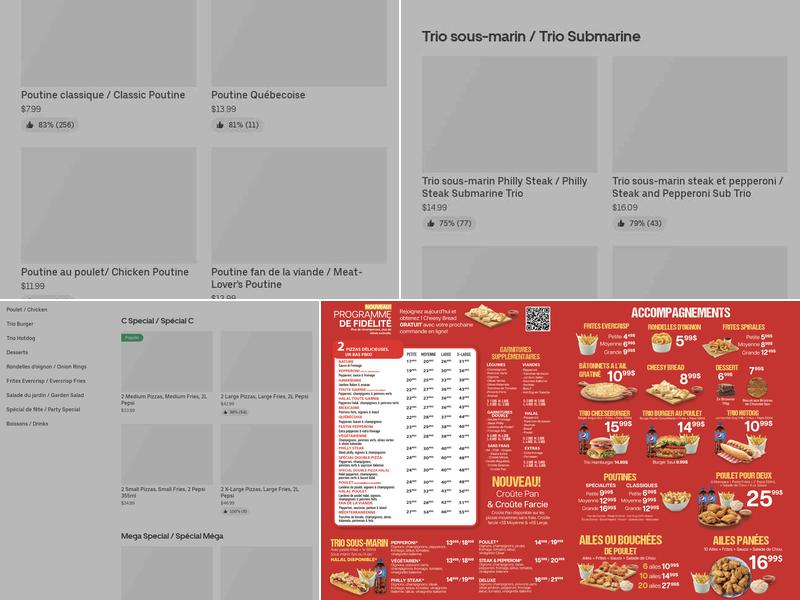 Double Pizza Menu