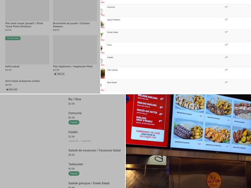 Amir Menu