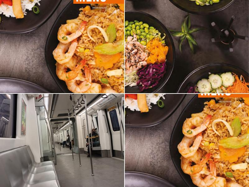 Aki Sushi bar inside the metro