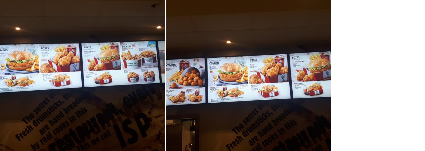 KFC Menu