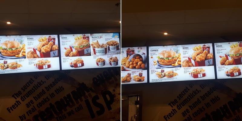 KFC Menu