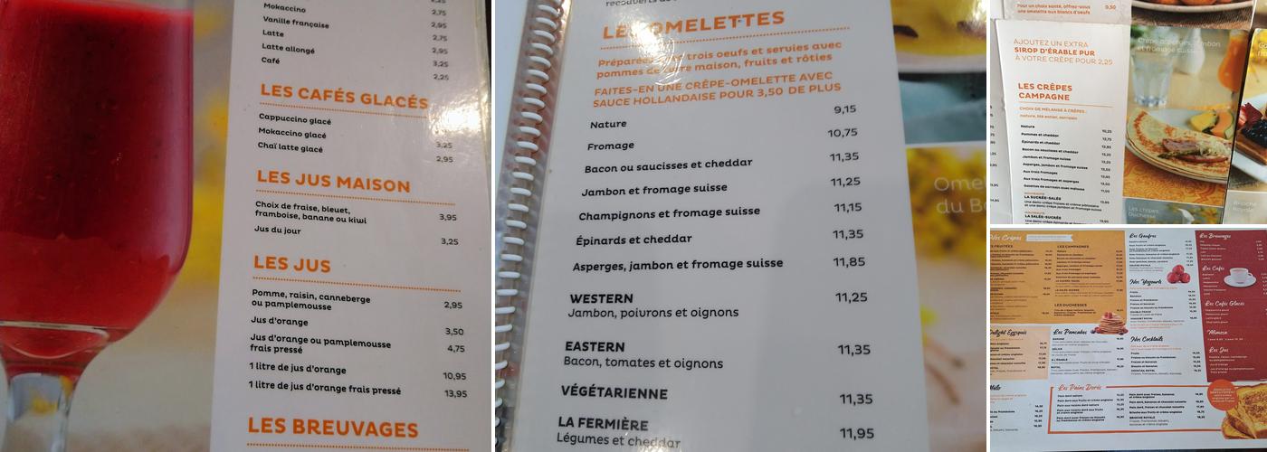 Eggsquis Menu