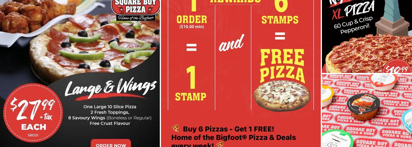 Squareboy Pizza Ajax Menu