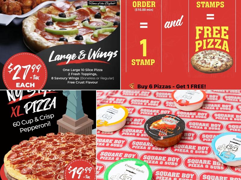 Squareboy Pizza Ajax Menu