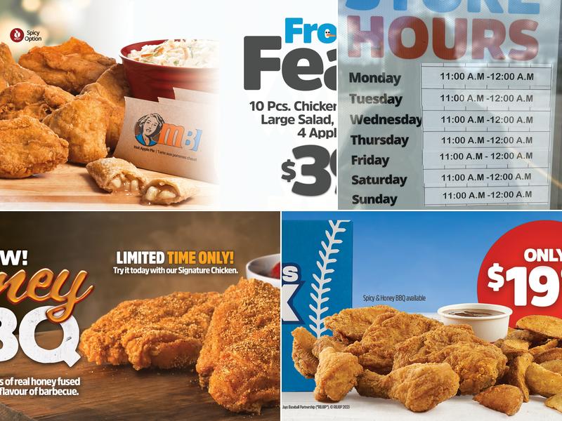 Mary Brown's Chicken & Taters Menu