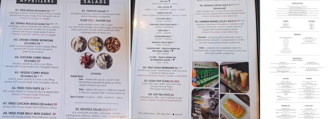 Basil Cafe Menu