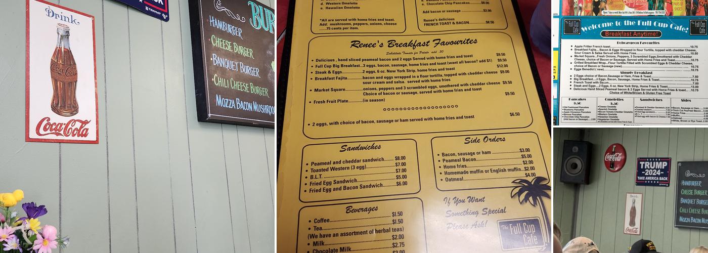 The Full Cup Café Menu