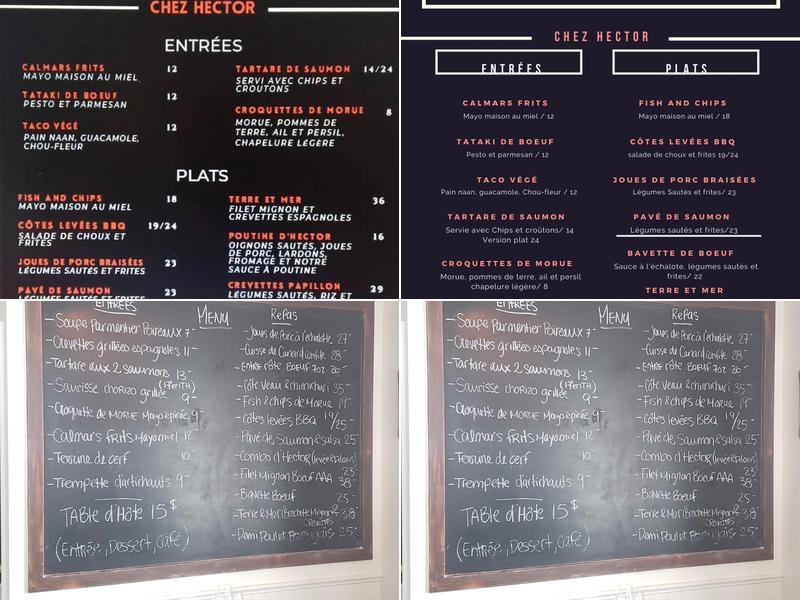 Chez Hector Menu