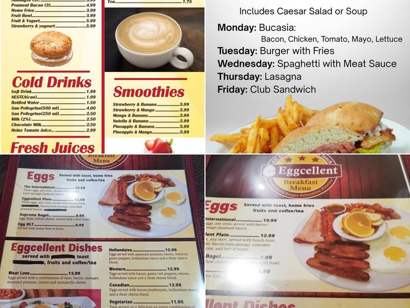 Eggcellent Menu