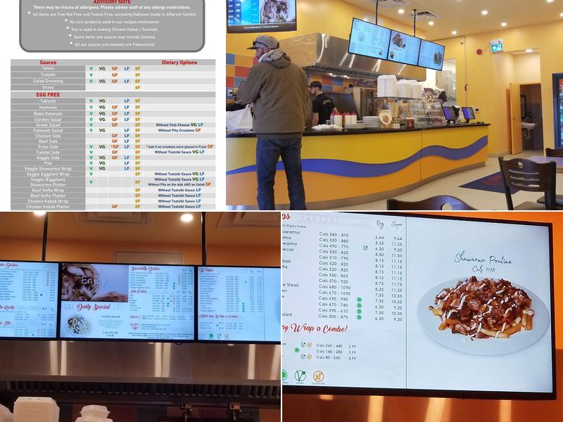 Osmow's Shawarma Menu