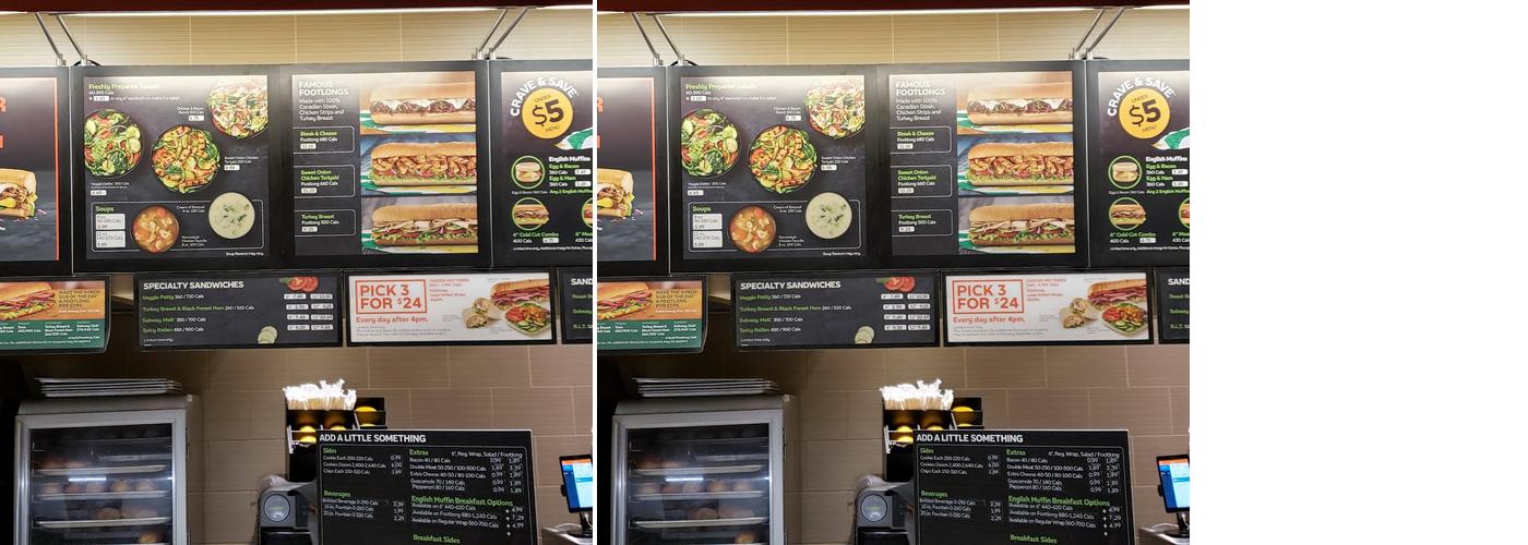 Subway Menu