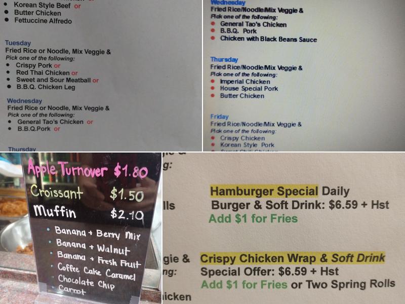 Minda Cafe Menu