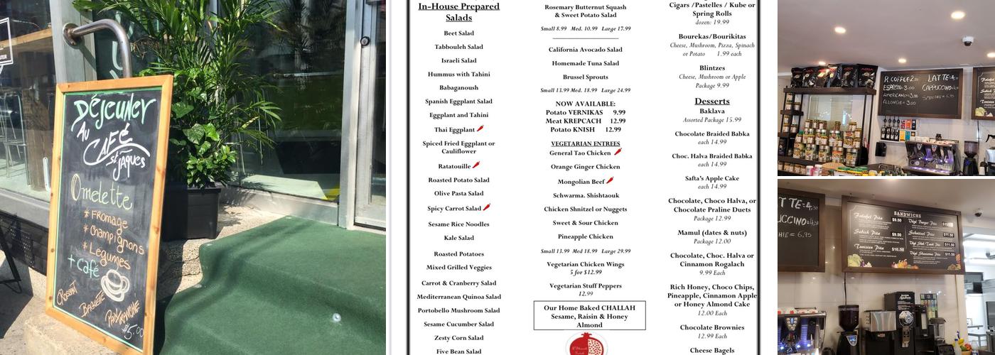 Falafel St. Jacques Menu