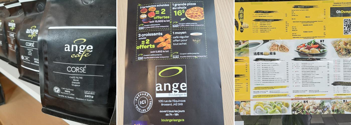 Ange Bakery Menu