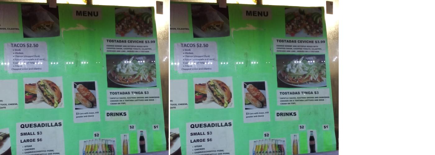 Taqueria La Morenita Mobile Mexican Grill Menu