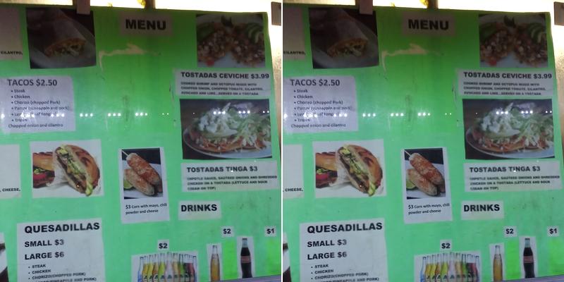 Taqueria La Morenita Mobile Mexican Grill Menu