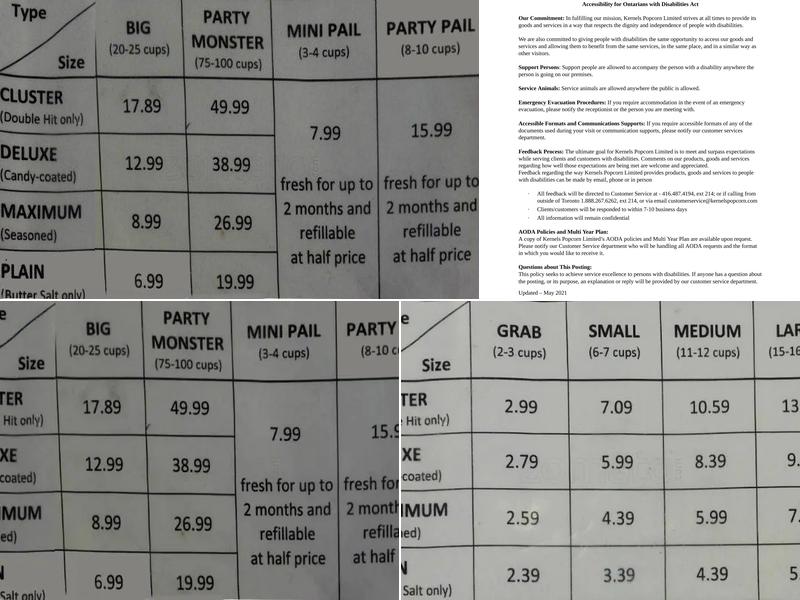 Kernels Menu