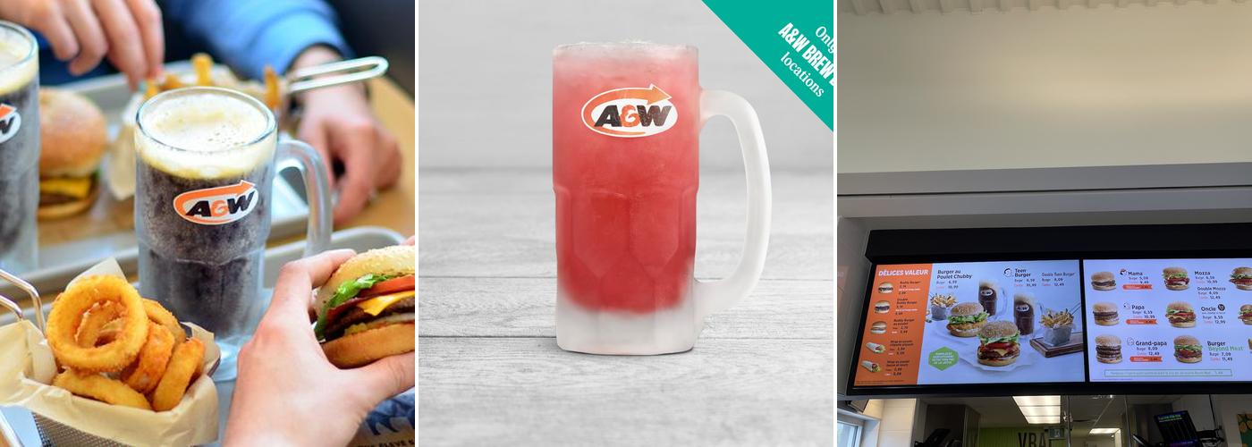 A&W Canada Menu