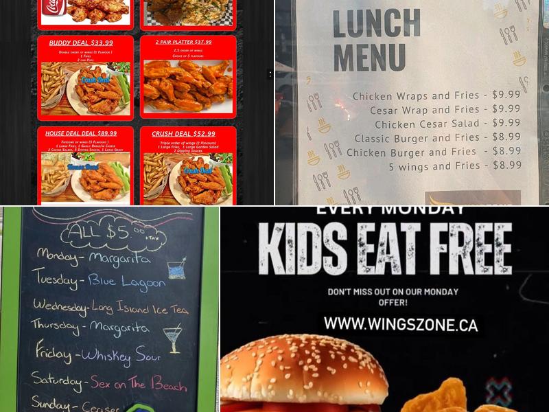 Wingzone Menu
