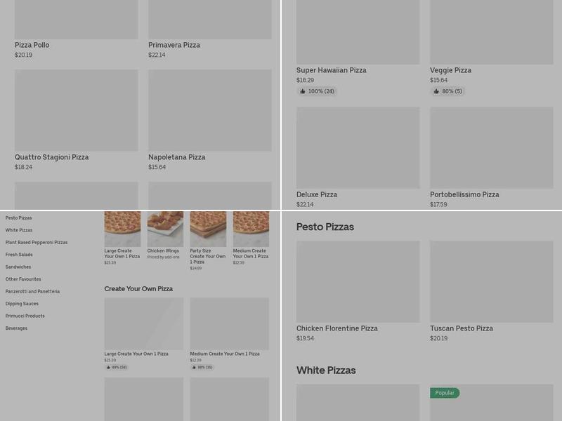 Pizza Nova Menu