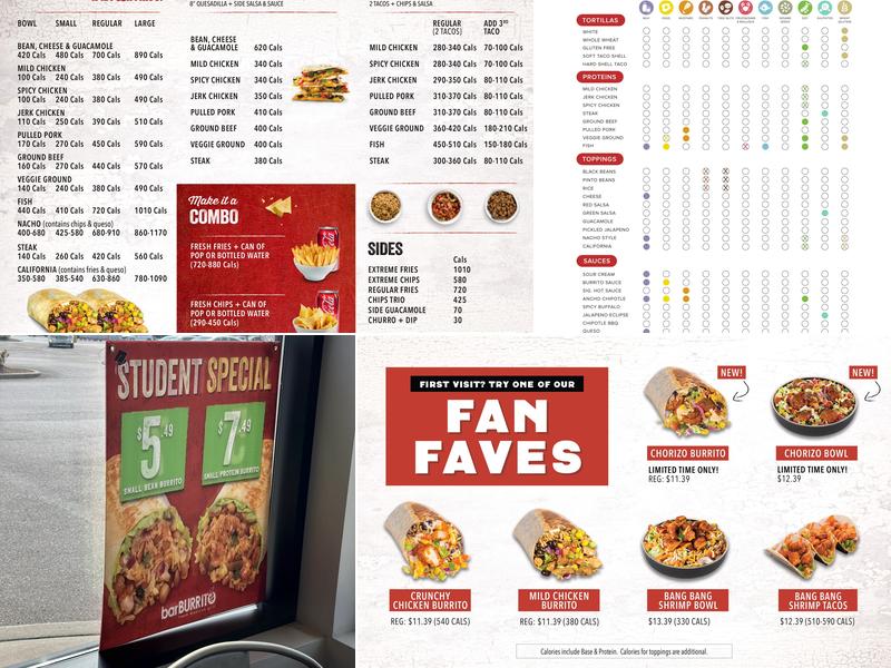barBURRITO Menu