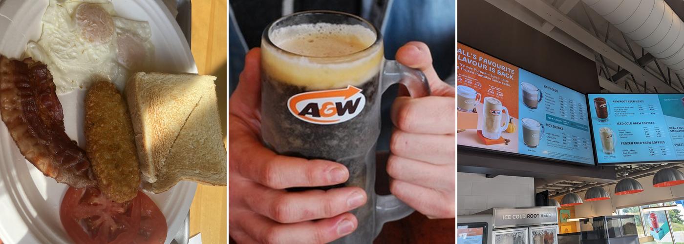 A&W Canada Menu