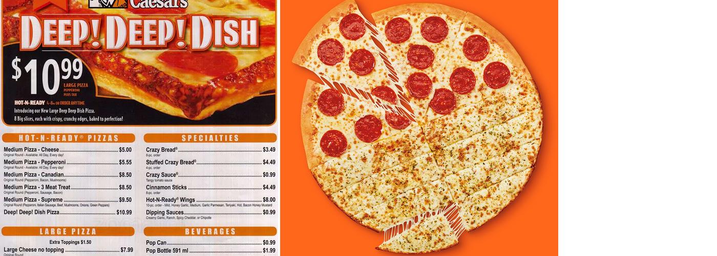 Little Caesars Pizza Menu