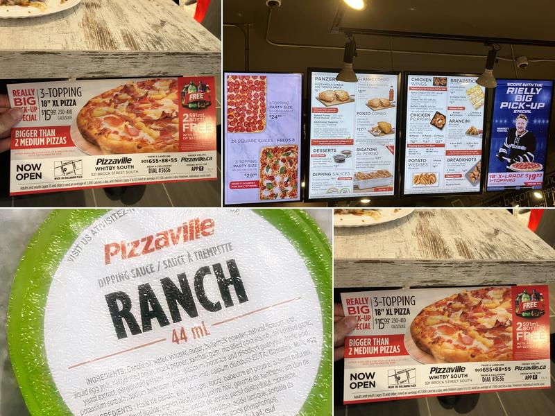 Pizzaville Menu