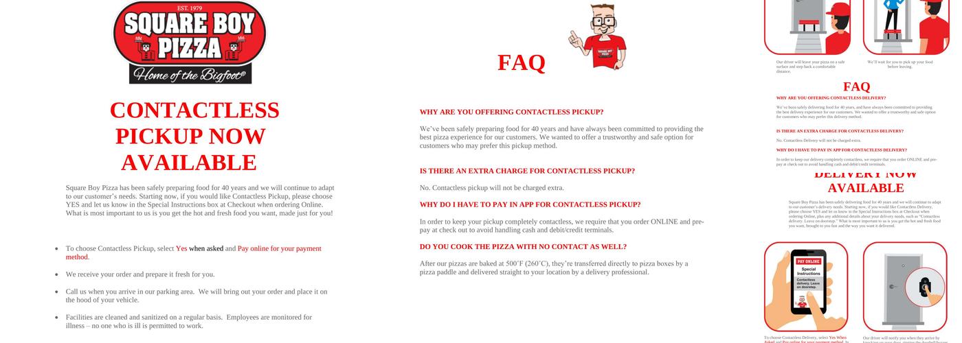 Square Boy Pizza & Wings Menu