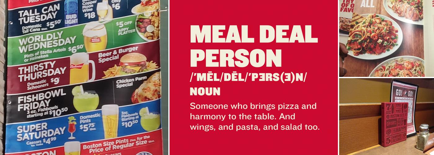 Boston Pizza Menu