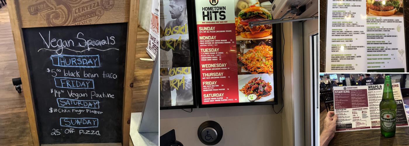 Hometown Sports Grill Menu