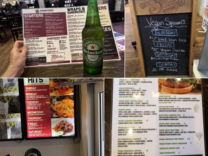 Hometown Sports Grill Menu