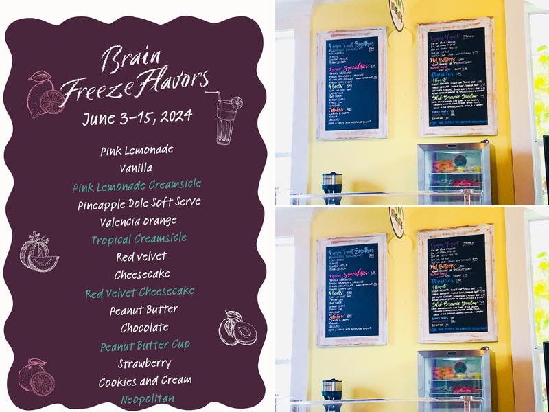 Brain Freeze Menu
