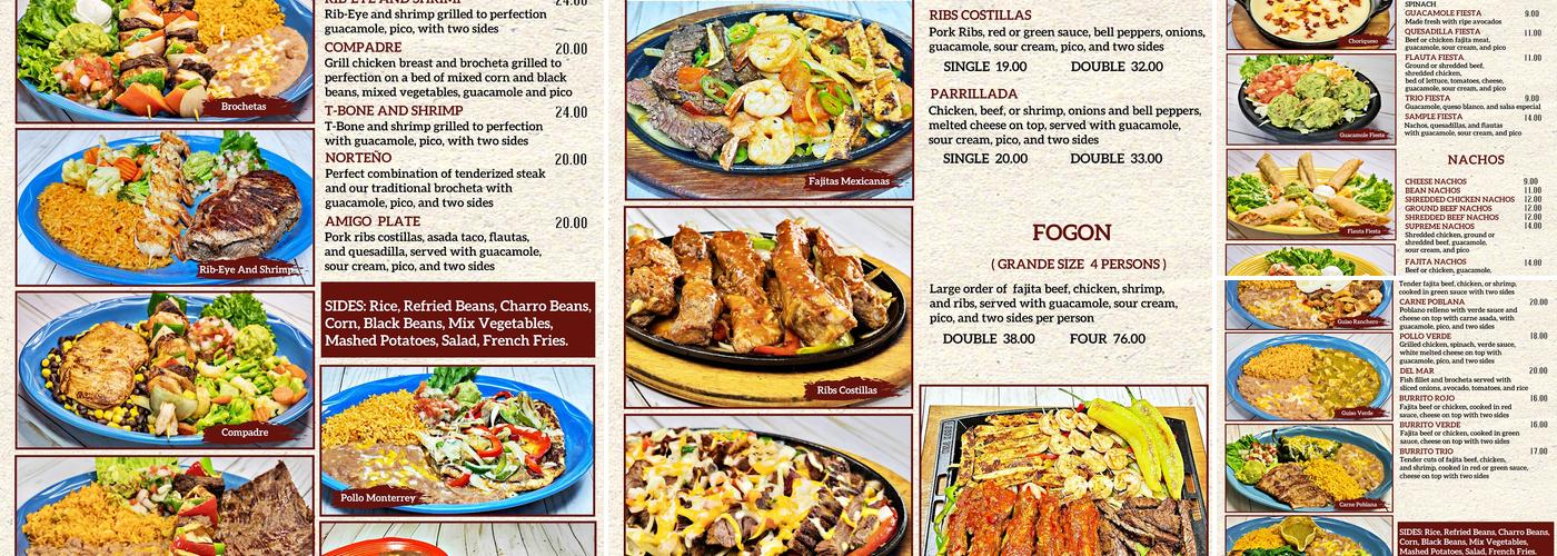 Los Arcos Mexican Restaurant Danforth Square Menu