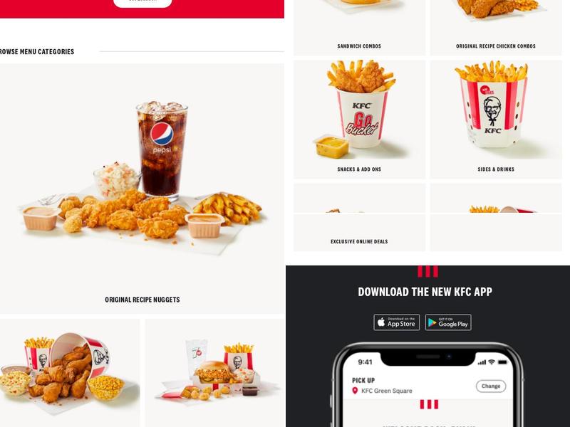 KFC Menu