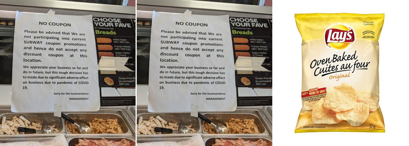 Subway Menu