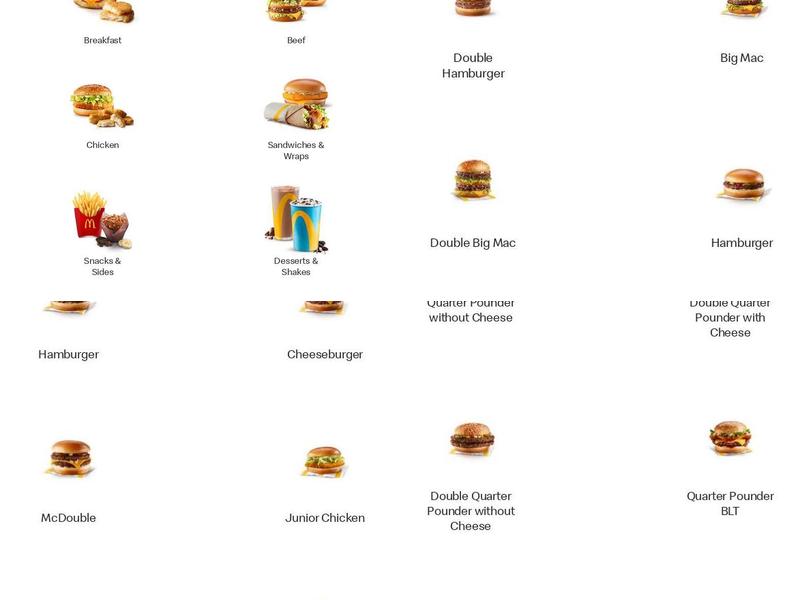 McDonald's Menu