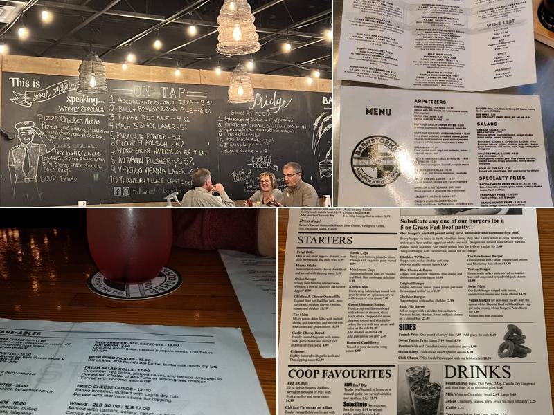 Barnstormer Brew Pub & Bottle Shop Menu