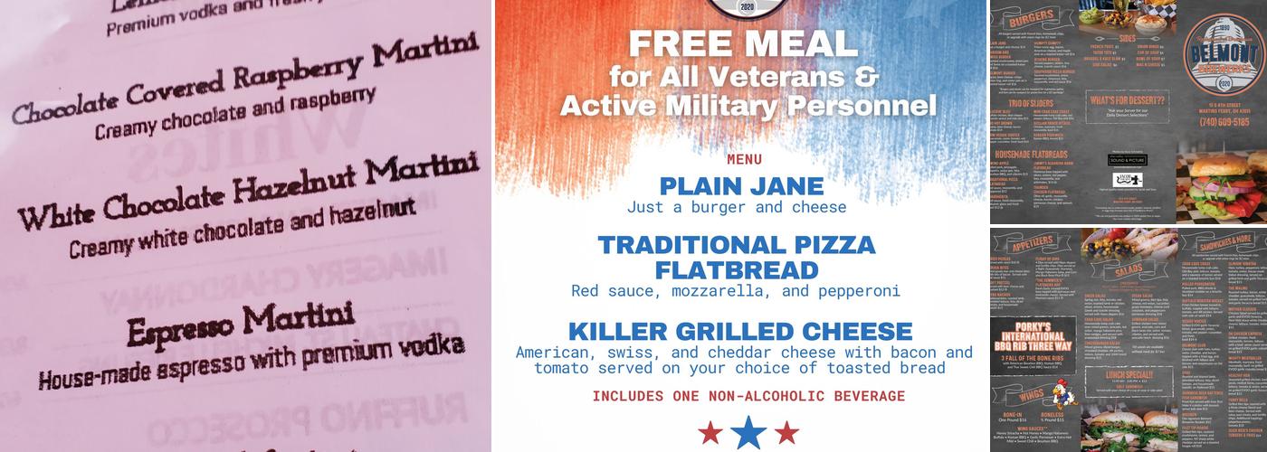 Belmont Brewerks Menu