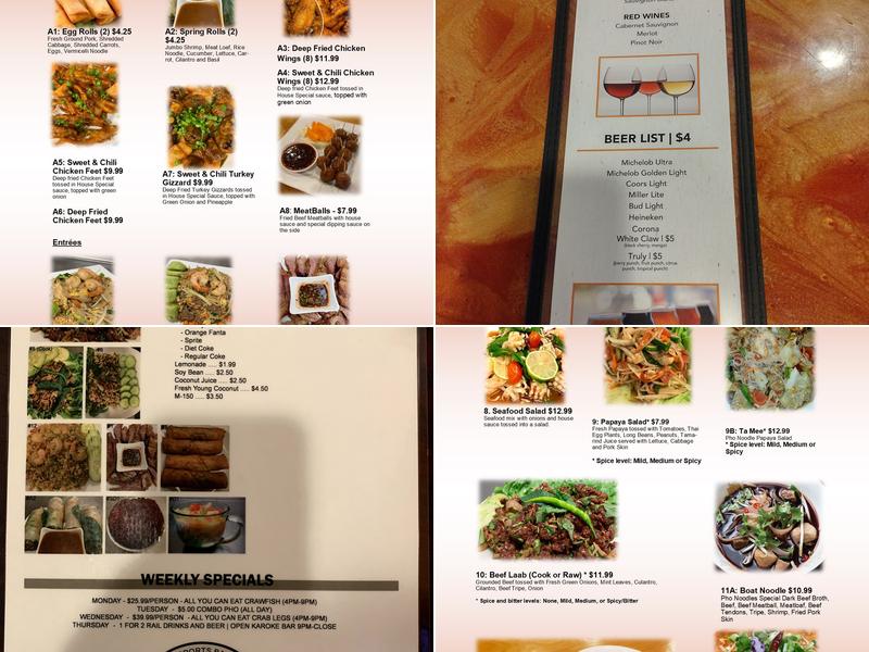 Cups and Cheers International Sports Bar Restaurant Menu