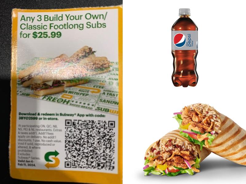 Subway Menu