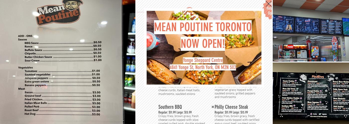 Mean Poutine Ajax Menu