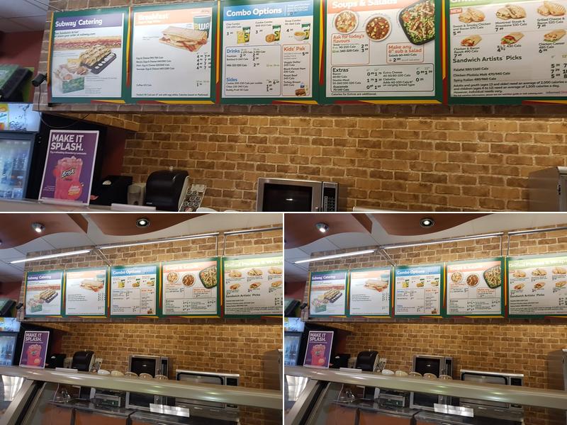 Subway Menu