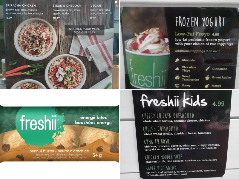 Freshii Menu