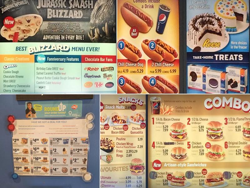 Dairy Queen Grill & Chill Menu