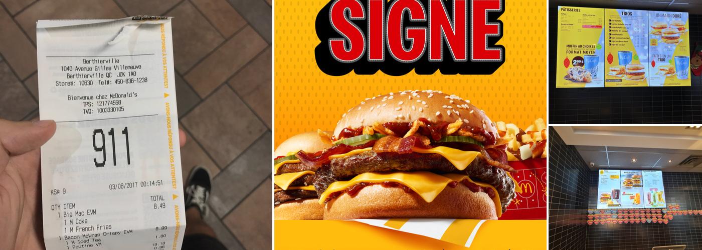 McDonald’s Menu