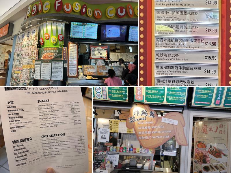 Magic Fusion Cuisine Menu