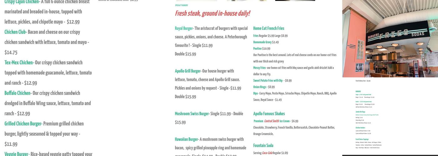 Apollo Grill Menu