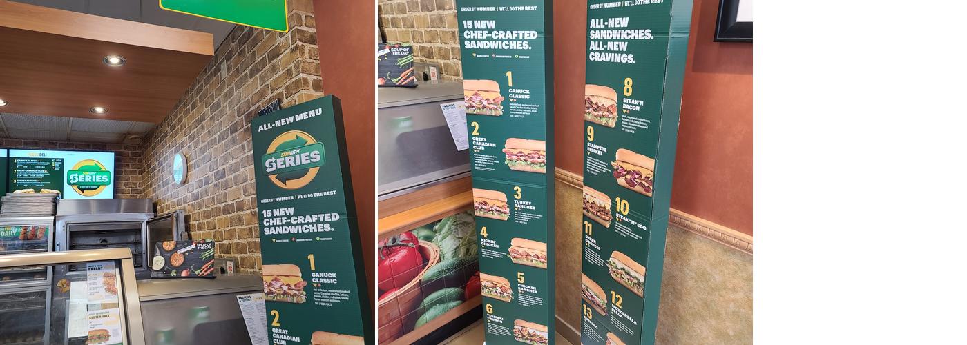 Subway Menu